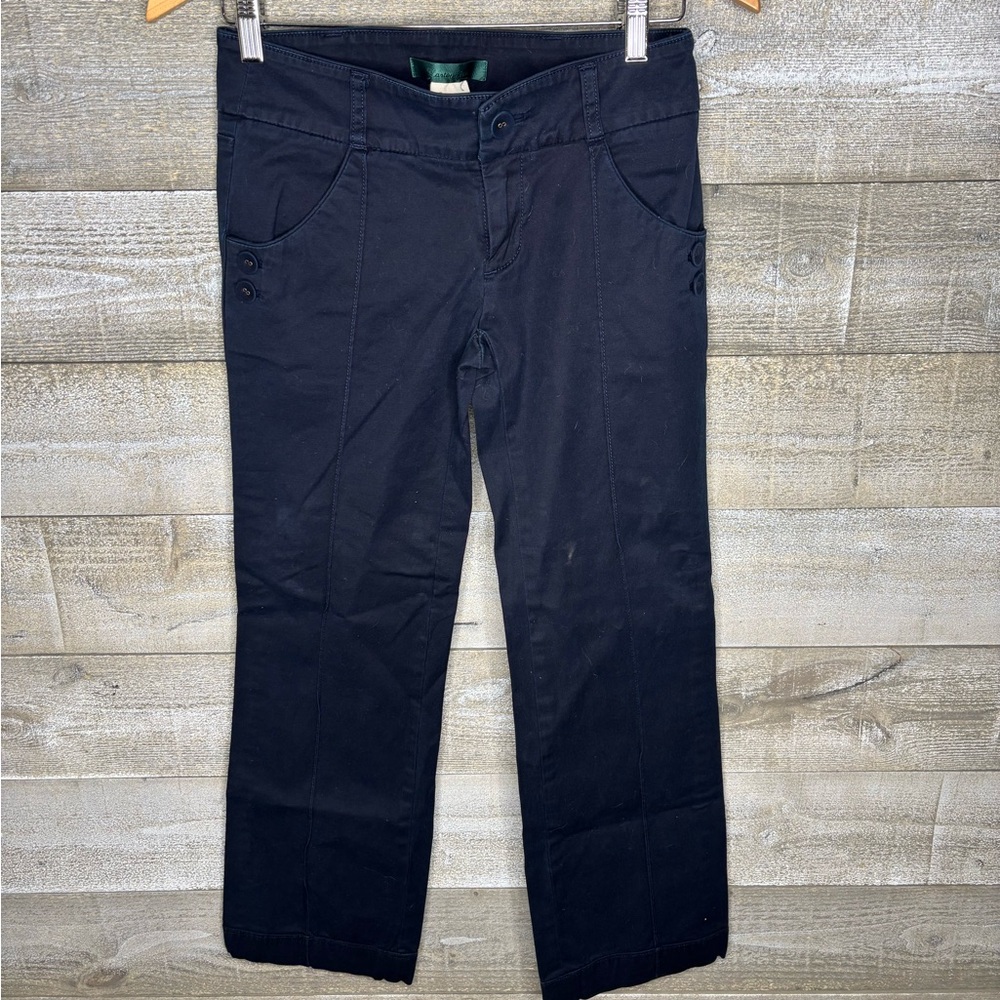 Cartonnier Anthropologie navy work office career pants size 2